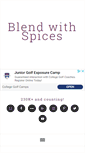 Mobile Screenshot of blendwithspices.com